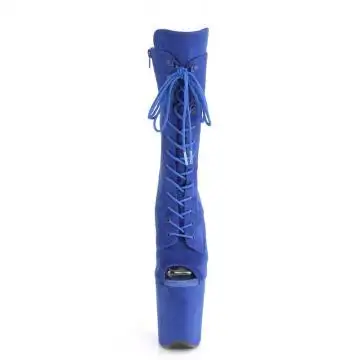 Modré taneční kozačky Pleaser FLAM1051FS/RYBLFS/M | FLAMINGO-1051FS Pleaser - zepředu
