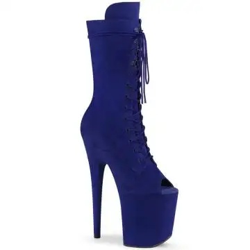 Modré taneční kozačky Pleaser FLAM1051FS/RYBLFS/M | FLAMINGO-1051FS Pleaser