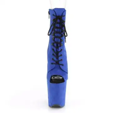 Modré kozačky na striptýz FLAM1021FS/RYBLFS/M | FLAMINGO-1021FS Pleaser - zepředu