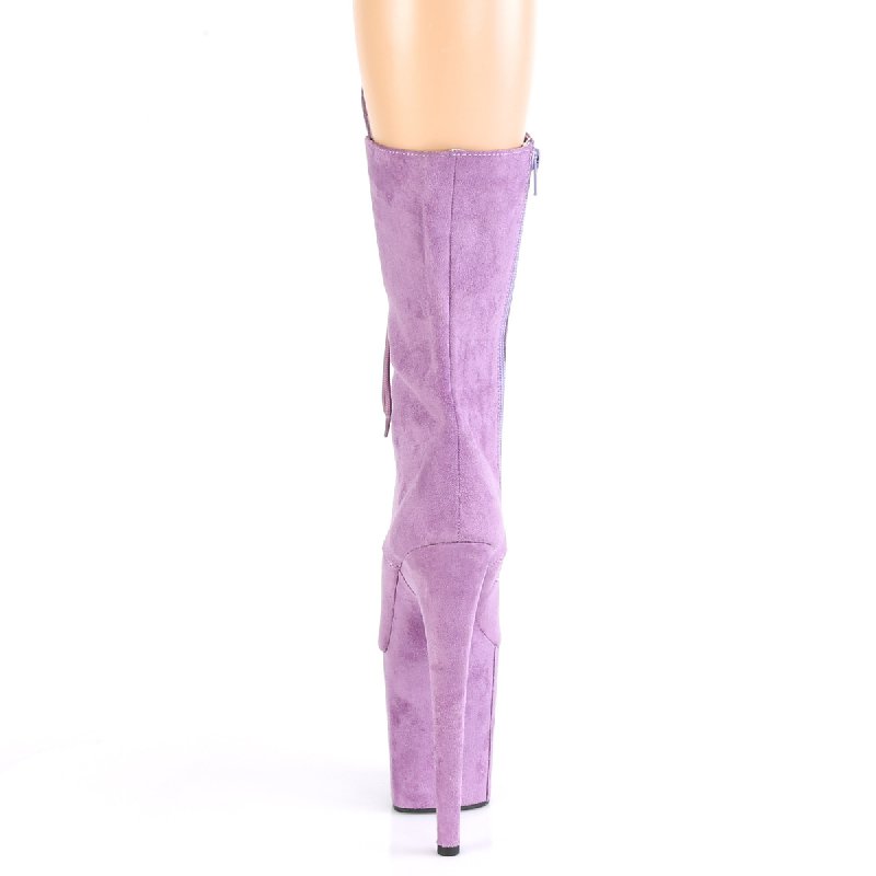 Fialové taneční kozačky FLAM1050FS/LLFS/M | FLAMINGO-1050FS Pleaser - zezadu