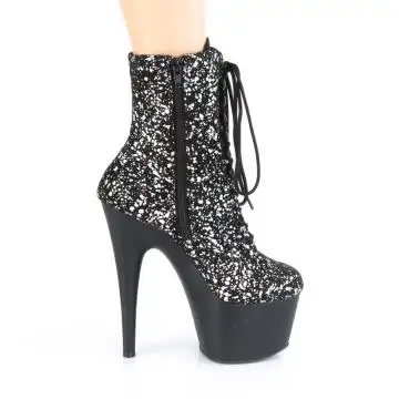 Taneční kozačky na pole dance Pleaser ADO1020SPLAT/BSVEL/B | ADORE-1020SPLAT Pleaser - z vnějšku