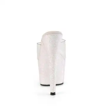 Růžové luxusní go-go pantofle Pleaser ADO701HMG/C/OPG | ADORE-701HMG Pleaser - zezadu