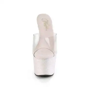 Růžové luxusní go-go pantofle Pleaser ADO701HMG/C/OPG | ADORE-701HMG Pleaser - zepředu