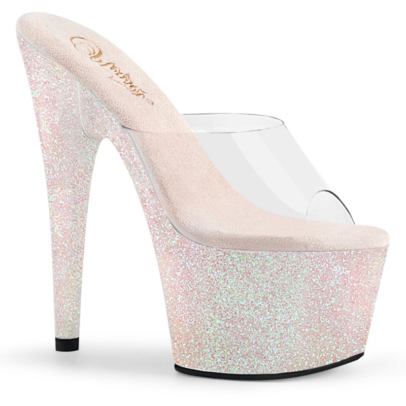 Růžové luxusní go-go pantofle Pleaser ADO701HMG/C/OPG