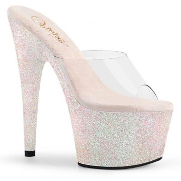 Extrém vysoké podpatky | Růžové luxusní go-go pantofle Pleaser ADO701HMG/C/OPG