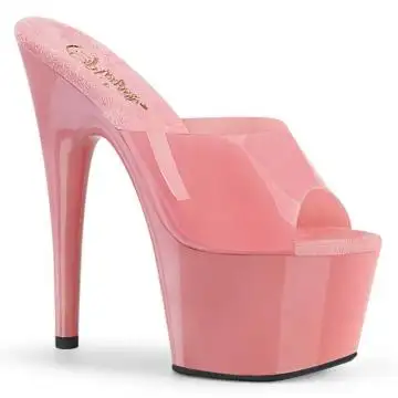 Růžové pantofle na vysoké platformě ADO701N/BPTPU/M | ADORE-701N Pleaser