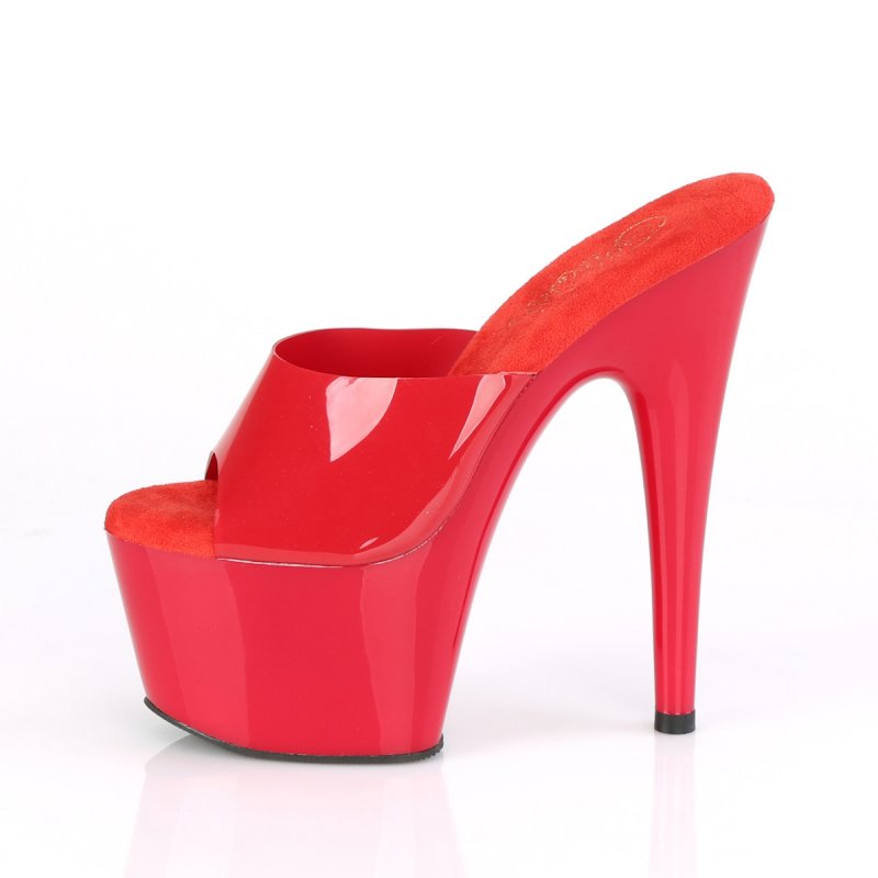 Červené pantofle na vysoké platformě ADO701N/RTPU/M Pleaser | ADORE-701N Pleaser - z vnitřku