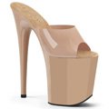 FLAMINGO-801N Tělové taneční pantofle na extra vysokém podpatku FLAM801N/CRTPU/M