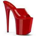 Červené taneční pantofle na extra vysokém podpatku FLAM801N/RTPU/M