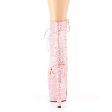 Růžové svítící kozačky Pleaser ADO1020GDLG/PNG/M | ADORE-1020GDLG Pleaser - zezadu