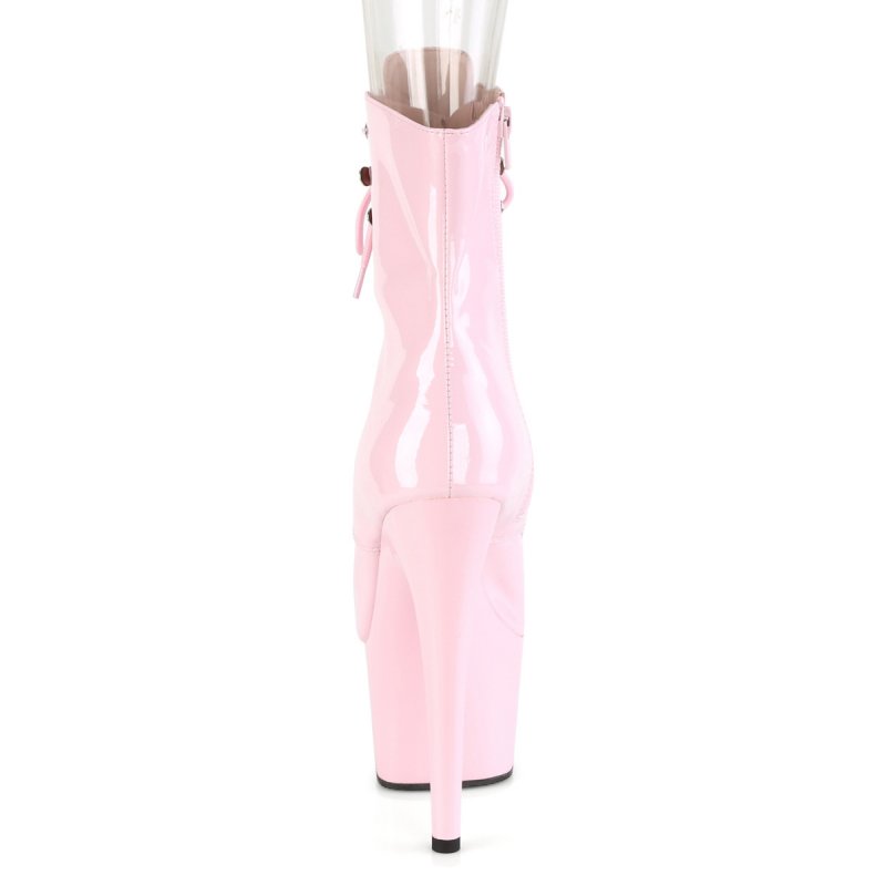 ADO1021/BP/M růžové go-go kozačky | ADORE-1021 Pleaser - zezadu