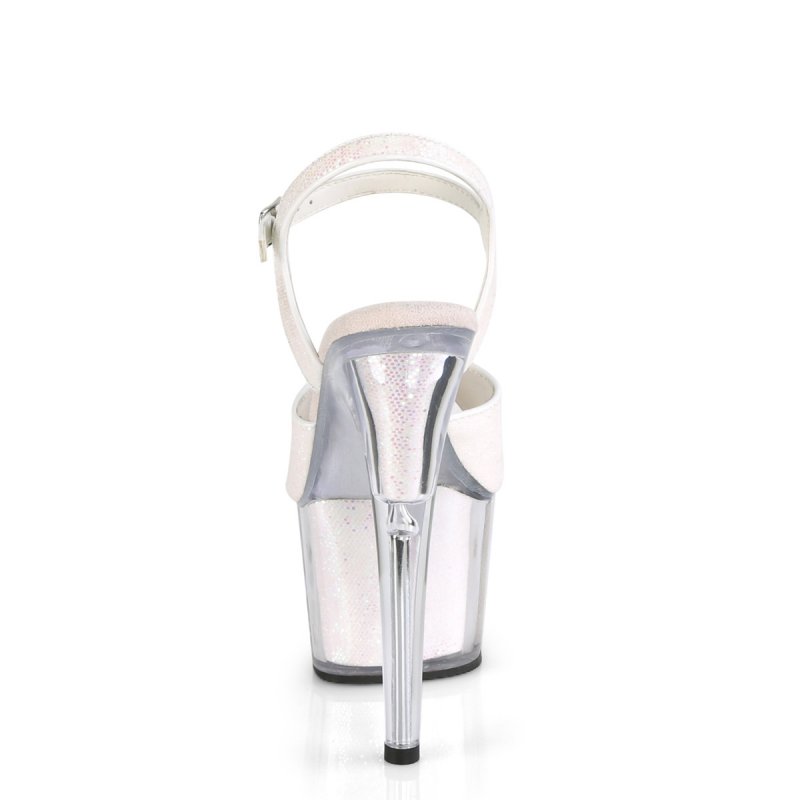 Růžové sandály na pole dance Pleaser ADO710G/OPG/M | ADORE-710G Pleaser - zezadu