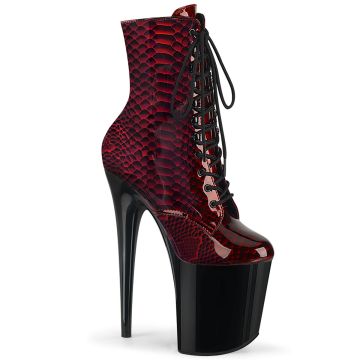 FLAMINGO-1020SP | Taneční kozačky s hadím vzorem FLAM1020SP/RSPPT/B Pleaser