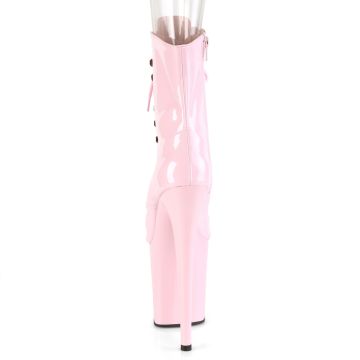 Růžové striptýz kozačky FLAM1021/BP/M | FLAMINGO-1021 Pleaser - zezadu