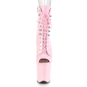 Růžové striptýz kozačky FLAM1021/BP/M | FLAMINGO-1021 Pleaser - zepředu