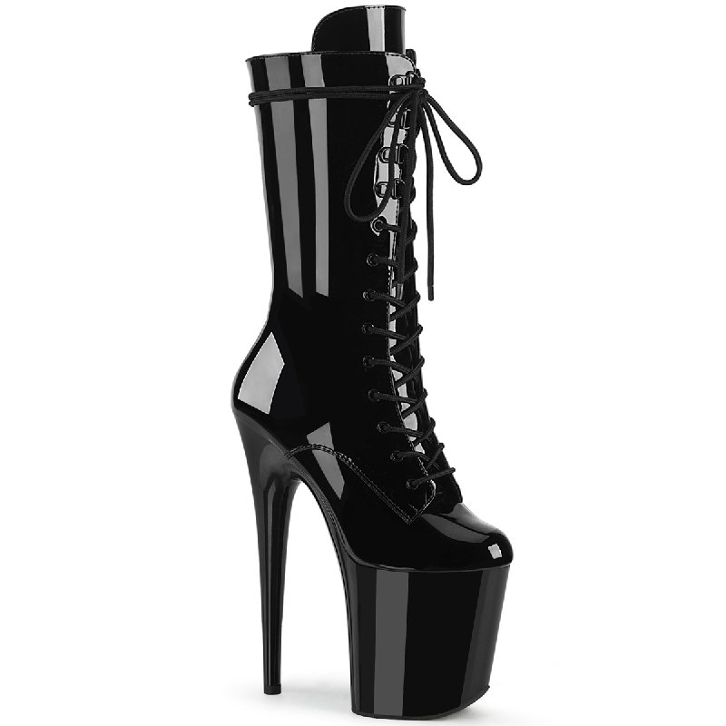 Černé kozačky FLAM1050/B/M | FLAMINGO-1050 Pleaser