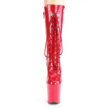 Červené kozačky FLAM1050/R/M | FLAMINGO-1050 Pleaser - zepředu