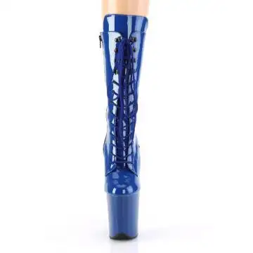 Modré kozačky FLAM1050/RYBL/M | FLAMINGO-1050 Pleaser - zepředu