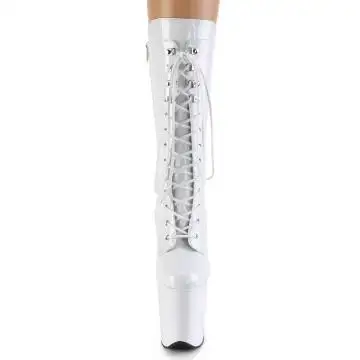 Bílé kozačky FLAM1050/W/M | FLAMINGO-1050 Pleaser - zepředu