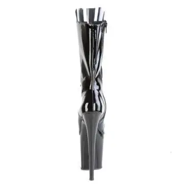 Černé strip taneční kozačky FLAM1051/B/M | FLAMINGO-1051 Pleaser - zezadu