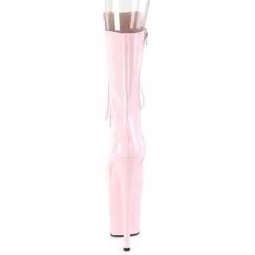 Růžové taneční kozačky FLAM1051/BP/M | FLAMINGO-1051 Pleaser - zezadu