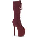 FLAMINGO-2051FS Rudé taneční kozačky vysoké pod kolena FLAM2051FS/BYFS/M
