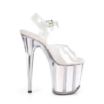 Taneční sandály na extra podpatku FLAM808G/C/OPG | FLAMINGO-808G Pleaser - z vnějšku