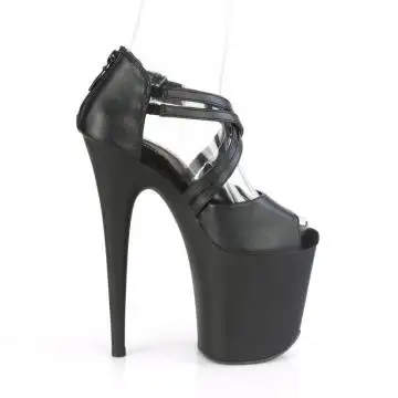 Černé boty na extrémním podpatku Pleaser FLAM865/BPU/M | FLAMINGO-865 Pleaser - z vnějšku