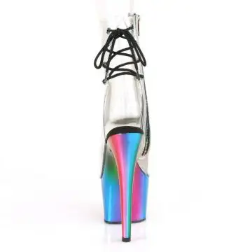 Duhové go-go boty Pleaser ADO1018RC/C/RBOWCH | ADORE-1018RC Pleaser - zezadu
