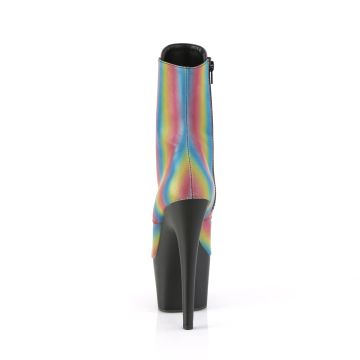 Svítící duhové kozačky Pleaser ADO1020REFL-02/RBW/B | ADORE-1020RC-REFL-02 Pleaser - zezadu Svítící duhové kozačky Pleaser ADO1020REFL-02/RBW/B | ADORE-1020RC-REFL-02 Pleaser - zezadu