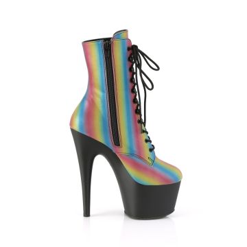 Svítící duhové kozačky Pleaser ADO1020REFL-02/RBW/B | ADORE-1020RC-REFL-02 Pleaser - z vnějšku Svítící duhové kozačky Pleaser ADO1020REFL-02/RBW/B | ADORE-1020RC-REFL-02 Pleaser - z vnějšku