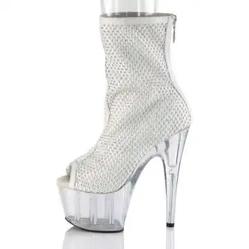 Luxusní bílé svítící kotníkové boty ADO1031GM/WFA-RS/C | ADORE-1031GM Pleaser - z vnitřku