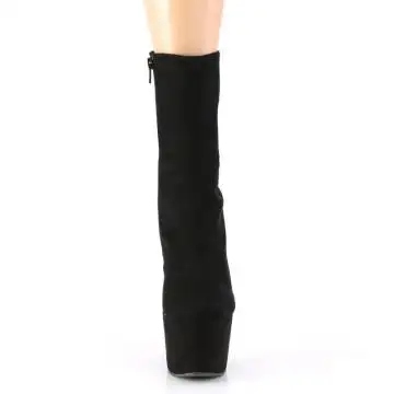 Černé kozačky nad kotníky Pleaser ADO1042/BFS/M | ADORE-1042 Pleaser - zepředu