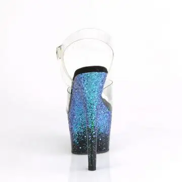 Modré go-go boty ADO708SS/C/B-BLUG | ADORE-708SS Pleaser - zezadu