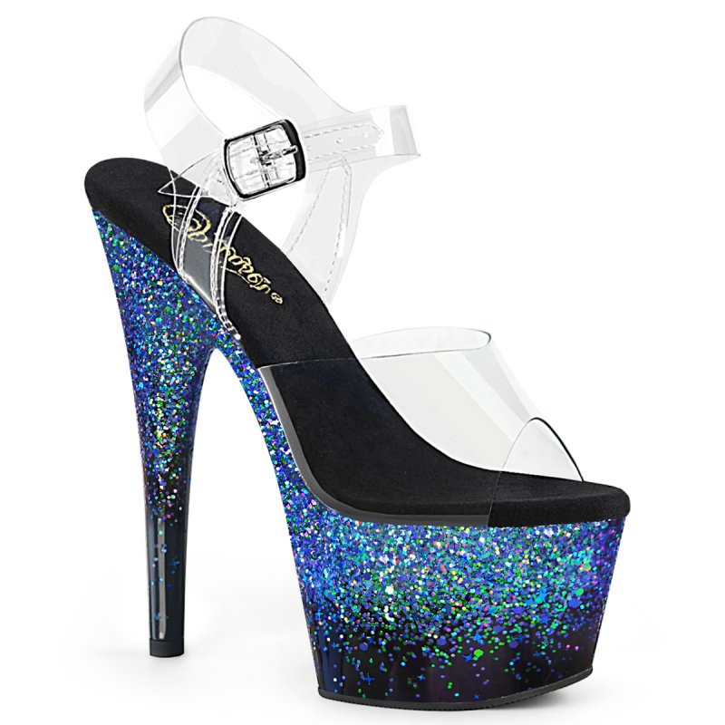 Modré go-go boty ADO708SS/C/B-BLUG | ADORE-708SS Pleaser