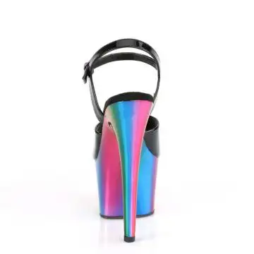 Duhové sandály na pole dance Pleaser ADO709RC/B/RBOWCH | ADORE-709RC Pleaser - zezadu