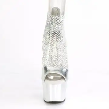 Stříbrné sexy boty ADO765RM/SMPU-MS/SCH | ADORE-765RM Pleaser - zepředu