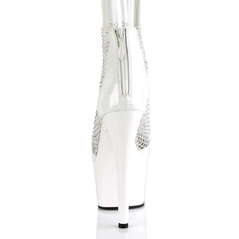 Bílé sexy boty ADO765RM/WPT-MS/M | ADORE-765RM Pleaser - zezadu