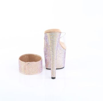 Zlaté luxusní pantofle BEJ712RS/C/ROGLDRS | BEJEWELED-712RS Pleaser - zezadu Zlaté luxusní pantofle BEJ712RS/C/ROGLDRS | BEJEWELED-712RS Pleaser - zezadu