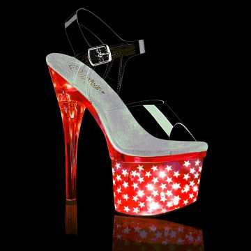 LED svítící sandály Pleaser DISCOLT708STAR/C/SCH | DISCOLITE-708STAR Pleaser LED svítící sandály Pleaser DISCOLT708STAR/C/SCH | DISCOLITE-708STAR Pleaser