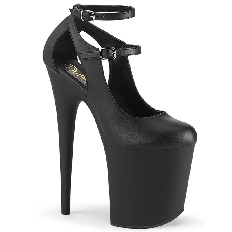 FLAMINGO-850 FLAM850/BPU/M Černé sexy boty Pleaser | FLAMINGO-850 Pleaser