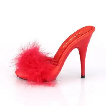 Červené pantofle s labutěnkou POISE501F/RSA/M | POISE-501F Fabulicious - z vnitřku