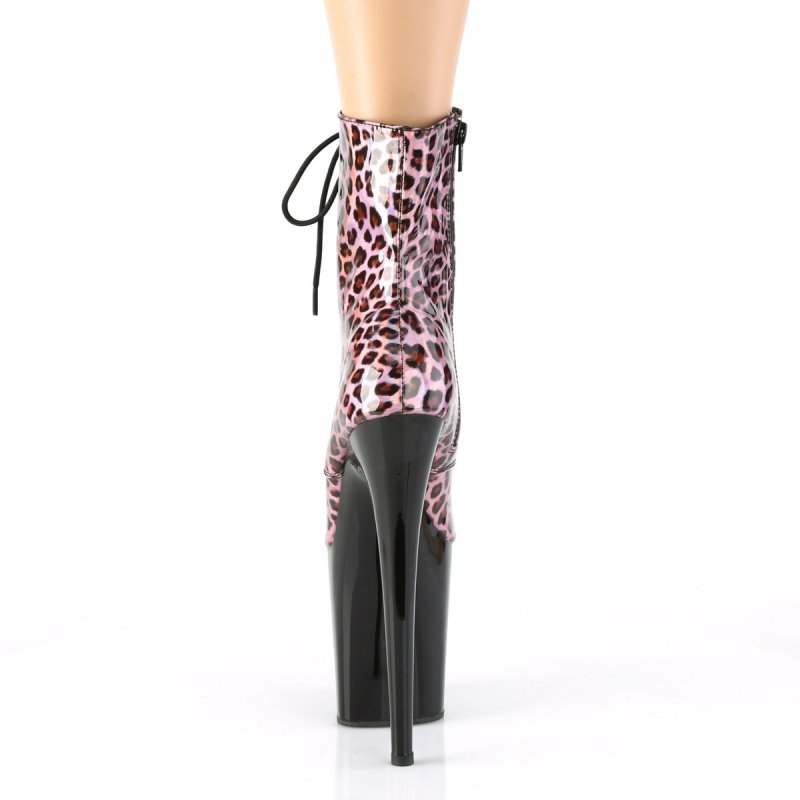 FLAMINGO-1020LP FLAM1020LP/PNHG/B kozačky s leopard vzorem | FLAMINGO-1020LP Pleaser - zezadu