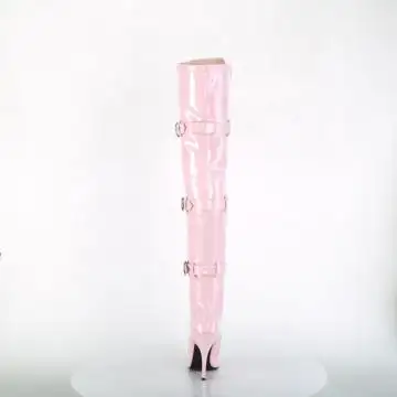 Růžové BDSM kozačky SED3028/BP | SEDUCE-3028 Pleaser - zezadu