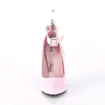 Světle růžové lodičky s páskem SED431/BP | SEDUCE-431 Pleaser - zepředu Světle růžové lodičky s páskem SED431/BP | SEDUCE-431 Pleaser - zepředu