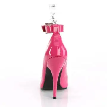 Tmavě růžové lodičky s páskem SED431/HP | SEDUCE-431 Pleaser - zezadu