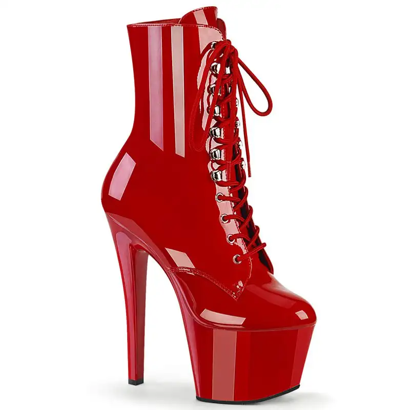 Červené pole dance kozačky SKY1020/R/M