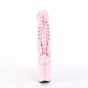 Růžové taneční kozačky XTM1020/BP/M | XTREME-1020 Pleaser - zepředu Růžové taneční kozačky XTM1020/BP/M | XTREME-1020 Pleaser - zepředu