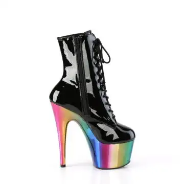 Duhové taneční kozačky Pleaser ADO1020RC/B/RBOWCH | ADORE-1020RC Pleaser - z vnějšku