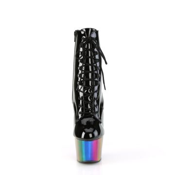 Duhové taneční kozačky Pleaser ADO1020RC/B/RBOWCH | ADORE-1020RC Pleaser - zepředu